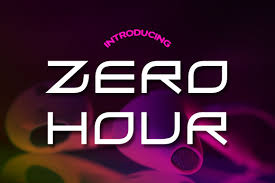 Download Zero Hour Font By Typodermic Creative Fabrica Free Commercial Fonts Commercial Fonts Free Premium Fonts SVG Cut Files