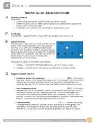 We would like to show you a description here but the site won't allow us. Teacher S Guide Series And Parallel Circuits Electrical Resistance And Conductance