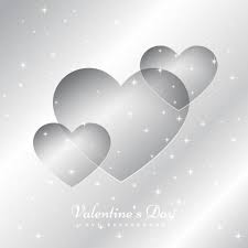 Hearts In Silver Background Vector Design Illustration Illustration Design Free Graphic Design Silver Background