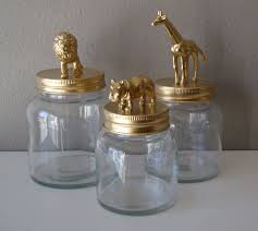We now recommend cleaning canning lids and mason jars right before you plan to fill them. Reserved For Sheila Home Decor Storage Jars Gold Hippo Jar Storage Jar Jar Crafts