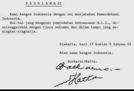2020, jelang detik detik proklamasi kemerdekaan ri, 17 agustus 2020 mengejutkan ! Isi Teks Proklamasi Kemerdekaan Dan Pembukaan Uud Negara Republik Indonesia Brainly Co Id