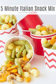 5 Minute Italian Snack Mix Recipe Italian Snacks Quick Healthy Breakfast Recipes Recipes Appetizers And Snacks
