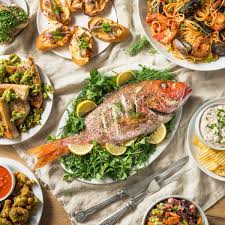 Traditional italian christmas recipes for the eve of the seven fishes featuring recipes for seafood appetizers, soups, risotto, salads, seafood entrees many italians also refer to it as the eve of the seven fishes. How To Host A Feast Of The Seven Fishes Taste Of Home