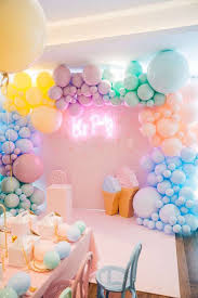 Birthday Party Ideas For Girls Age 11 Ice Cream Birthday Party Ideas Photo 1 Of 11 Ice Cream Birthday Party Birthday Party Balloon Birthday Parties