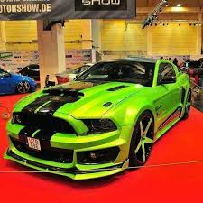 For Mustang Verte Race Coches Tuneados Coches Deportivos De Lujo Autos Mustang