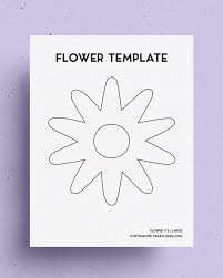 Make your own flowers printable envelope for free. Free Flower Template Outline Stencil Printables Crazy Laura