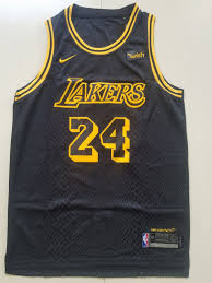 Inspired by his black mamba moniker. Los Angeles Lakers 24 Kobe Bryant Black City Edition Jersey Free Shipping