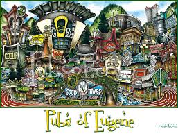 pubsOf Eugene, OR poster • pubsOf.yourTown