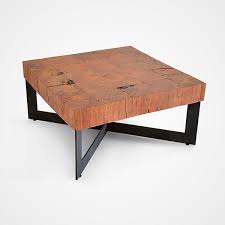 Cypress tree coffee table $957.00. Square Wood Mosaic Coffee Table Metal Base Rotsen Furniture