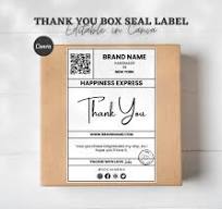 Editable Shipping Packaging, Small Business Thank You ...