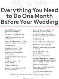 Ultimate Wedding Planning Checklist Everything You Need To Do One Month Ultimate Wedding Planning Checklist Wedding Planning Checklist Wedding Planner Binder
