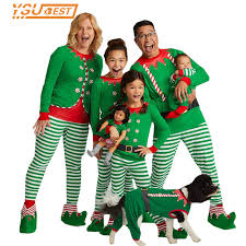 These matching christmas pajama sets are cute and comfy, and perfect for taking your christmas card picture or opening the presents on christmas morning. Family Christmas Pajamas Family Matchig Clothes X Mas Pjs Family Look Sleepwear Mother Daughter Father Kids Nightwear Outfits Matching Family Outfits Aliexpress