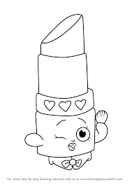 Lippy lips, kooky cookie, strawberry kiss, chee zee, cheeky chocolate, apple blossom and d'lish donut. Learn How To Draw Lippy Lips From Shopkins Shopkins Step By Step Drawing Tutorials Shopkins Drawings Heart Coloring Pages 2020 Coloring Pages
