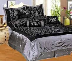 Fast & free shipping · home décor & so much more New Leopard Silver Gray Black Comforter Set Satin Bedding Queen King On Popscreen