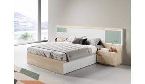 Descarte tête de lit classique blanc l 160 cm. Lit Avec Rangement 160x200 Cm Avec Chevets Tete De Lit A Led Pour Chambre Adulte