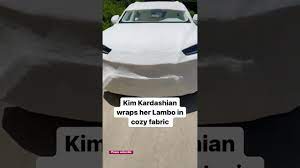 Kim kardashian recently posted pictures on her instagram of her lamborghini urus, but it was wearing a new… coat of fur.. Kim Kardashian Wrapped Her Entire Lamborghini Urus In Cozy To Celebrate Her Skims Product Youtube