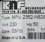 15460 KNF VACUUM PUMP W/ ELECTRONICON E33.B48-691505 (PARTS ...