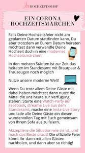 Die corona krise stellt brautpaare und dienstleister vor großere herausforderungen. 16 Corona Hochzeit Ideen Hochzeit Corona Hochzeitstipps
