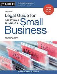 Legal Guide For Starting Running A Small Business In 2021 Business Ebook Starting Small Business Law Books