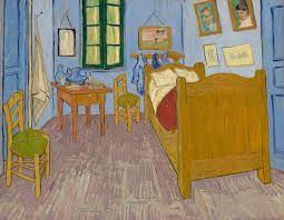 L'objet dominant de la chambre est le lit : Datei La Chambre A Arles By Vincent Van Gogh From C2rmf Frame Cropped Jpg Wikipedia