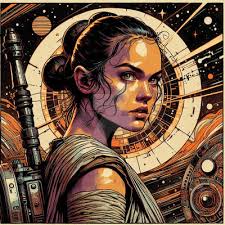 Be with Me Rey Star Wars rise of Skywalker by saintworksart