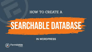 How To Create a Searchable Database
