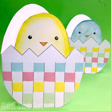 Cut out the shape and use it for coloring, crafts, stencils, and more. Printable Easter Chick Card With Woven Egg Red Ted Art