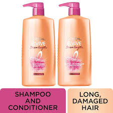 l oreal paris dream lengths shampoo and conditioner kit with fine castor oil vitamins b3 b5 for in 2021 shampoo shampoo and conditioner set paraben free products