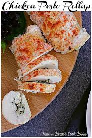 Chicken Pesto Rollup Recipe With Images Easy Chicken Dinner Recipes Pesto Chicken Chicken Recipes