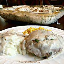 This recipe is comfort food straight from amish country. Amish Country Poor Man S Hamburger Steaks Sweet Little Bluebird