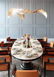 Rhomtree 3 pieces dining set table with 2 benches kitchen dining room furniture modern style wood table top with metal frame (black wood) 4.4 out of 5 stars 514 $169.90 $ 169. The Art Of Dining By Ach Collection And Hommes Studio