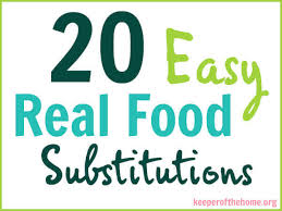 20 easy real food switches and substitutions with free