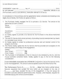 12+ DJ Contract Templates - PDF, DOC | Free & Premium Templates