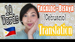 10 Words Tagalog Vs Bisaya Translation Youtube