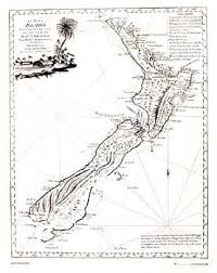Captain Cooks Chart Of New Zealand