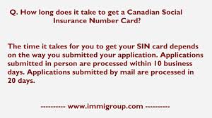 Online quoting · guaranteed repairs · bundle home & auto · mobile app How Long Does It Take To Get A Canadian Social Insurance Number Card Youtube