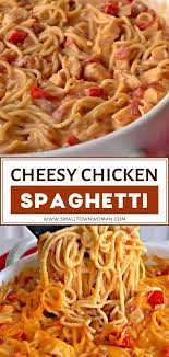 Chicken Spaghetti Recipe Cheesy Chicken Spaghetti Chicken Spaghetti Recipes Chicken Spaghetti