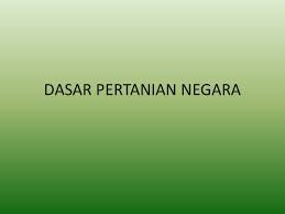 Walaupun belanda merupakan negara yang maju dalam pertanian, negara itu tetap terpaksa mengimport bijirin untuk kegunaan penduduk kerana penduduknya sangat padat. Dasar Pertanian Negara
