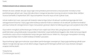 Work Co Resumemurah On Twitter Contoh Cover Letter Dalam Bahasa Melayu