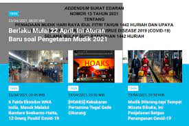Mudik lebaran 2021 resmi dilarang, pekerja boleh mudik dalam kondisi darurat. Ehjcfxrjh86usm