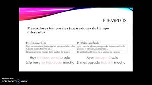 Antes, en aquel entonces, los domingos, cada día, todos los días, en aquella época, generalmente, por lo general, cuando era niño/universitario, etc. Copia De Marcadores Temporales Youtube