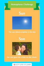 Homophone Challenge Sun Or Son Online Tutoring Learn English Online Teaching