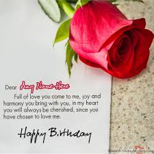 Rose Birthday Wishes For Wife With Love Hd Red Rose Birthday Wishes With Name Birthday Wishes With Name Birthday Wishes Funny Birthday Wishes And Images