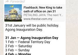 Abdullah of pahang and his queen consort. Jan 31 Not Declared Public Holiday Yet Edgeprop My