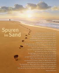 (© beat jan) s p r u c h kurz in den trost der ewigkeit fallen können, wie ein blatt vom baum. Spuren Im Sand Religiose Spruche Bewegende Spruche Christliche Spruche