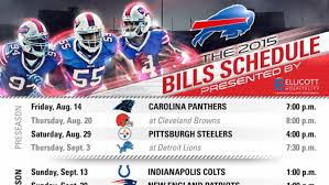 2015 Buffalo Bills Schedule Released