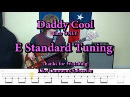 Daddy Cool Boney M Bass Only Cover With Tabs Youtube Playing Guitar Boney M Daddy