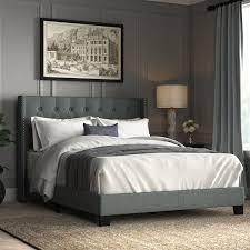 The cost of these bed with footboard is major merit because they come with low price tags despite their. Aadvik Tufted Upholstered Low Profile Standard Bed Furniture Upholstered Storage Upholstered Panel Bed