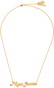 Marc jacobs was born in new york city in 1963. Gold New York Magazine Edition The Small Mj Nameplate Necklace By Marc Jacobs On Sale