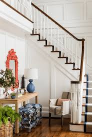 Blue And White Home A Blog Devoted To Interiors Katie Rosenfeld Design Banquetas Estofadas Casa Simples Decoracao De Ambientes